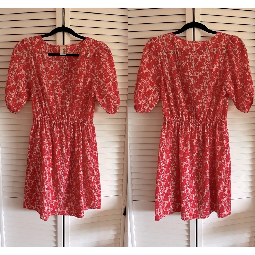 Francesca’s Red Floral Dress